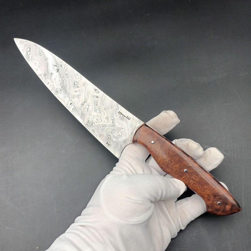 Il coltello da chef - Damasco & Ironwood