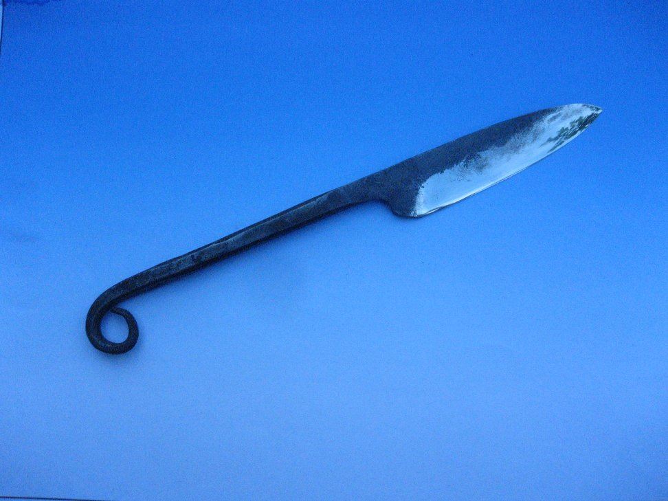 Premier couteau forgé à l’atelier